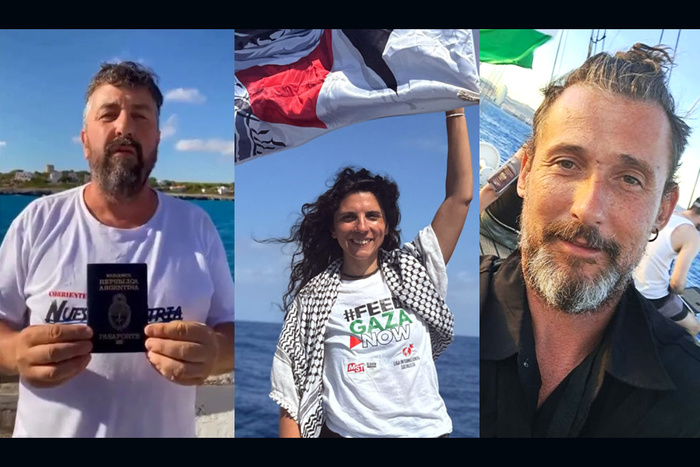 ISRAEL LIBERÓ A LOS TRES ARGENTINOS DETENIDOS POR LLEVAR AYUDA HUMANITARIA A PALESTINA
