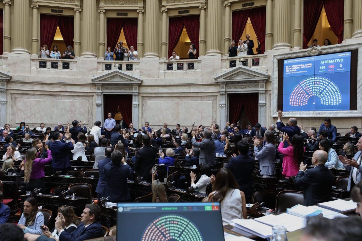 EL GOBIERNO CONSIGUIÓ MEDIA SANCIÓN PARA BAJAR LA EDAD DE IMPUTABILIDAD Y EL PROYECTO PASÓ AL SENADO