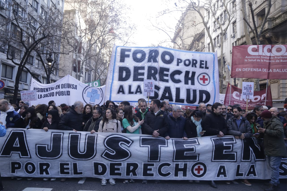 AJUSTE: EL MIÉRCOLES HABRÁ UNA MARCHA FEDERAL EN DEFENSA DE LA SALUD PÚBLICA