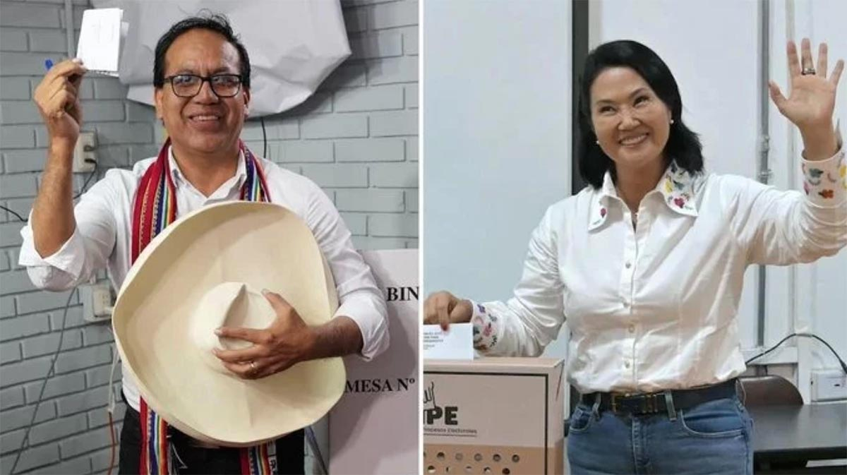 PERÚ VIVE UNA DEFINICIÓN ELECTORAL AL LÍMITE ENTRE FUJIMORI Y SÁNCHEZ